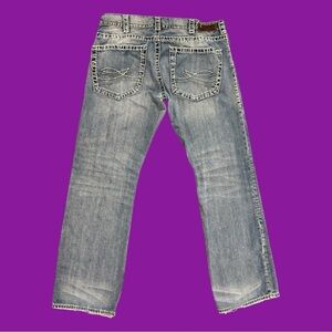 90s Silver Jeans Tapered Fit
